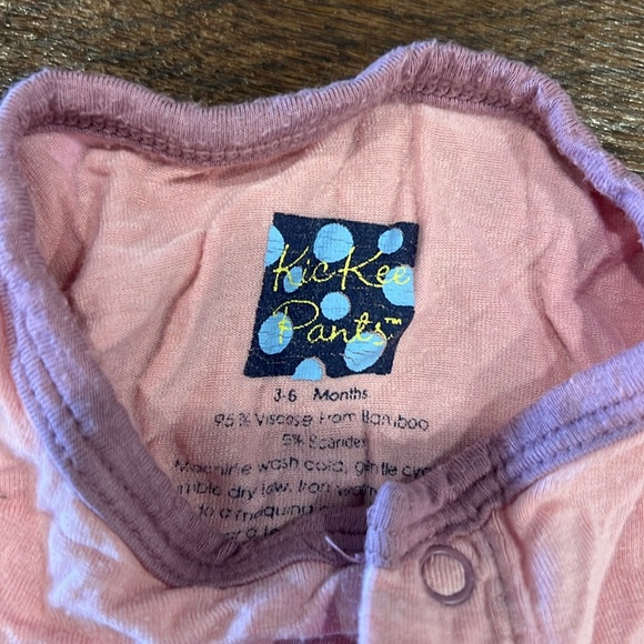 Kickee Pants GUC. Fairy onesie, open feet. Pink. 3-6 months. - Picture 2 of 3